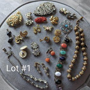 Lot # 1   Vintage Costume Jewelry